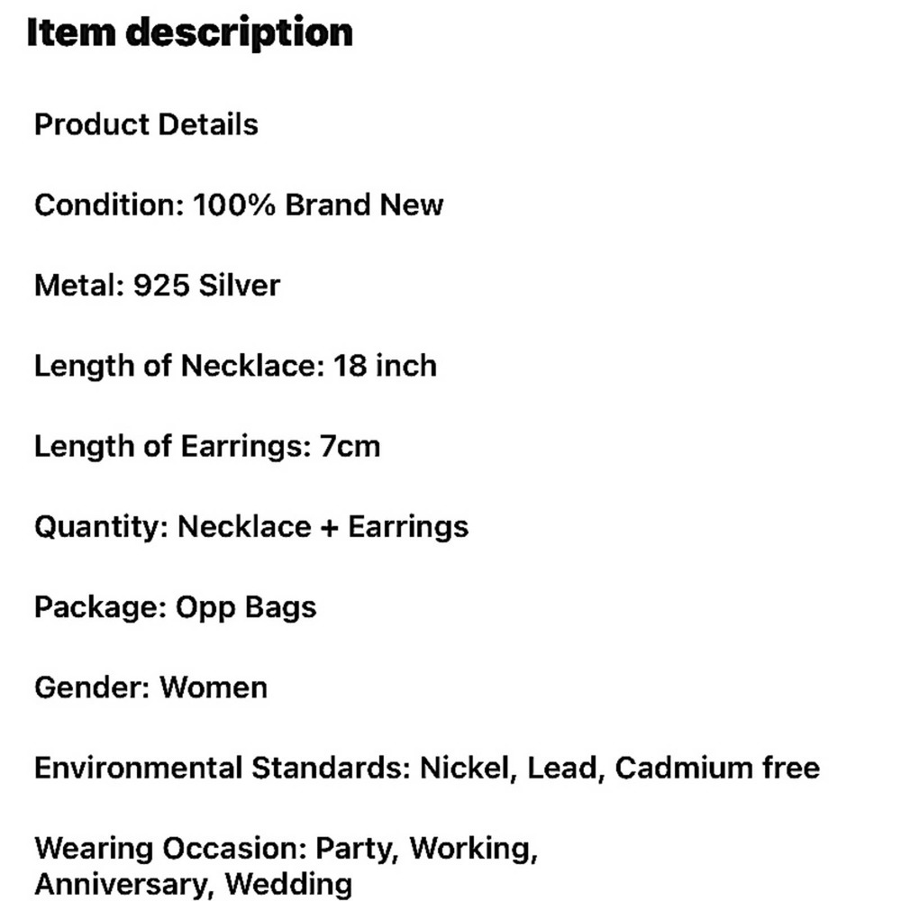 Tassel Sterling Silver Necklace Earrings Matching Set - Picture 8 of 8